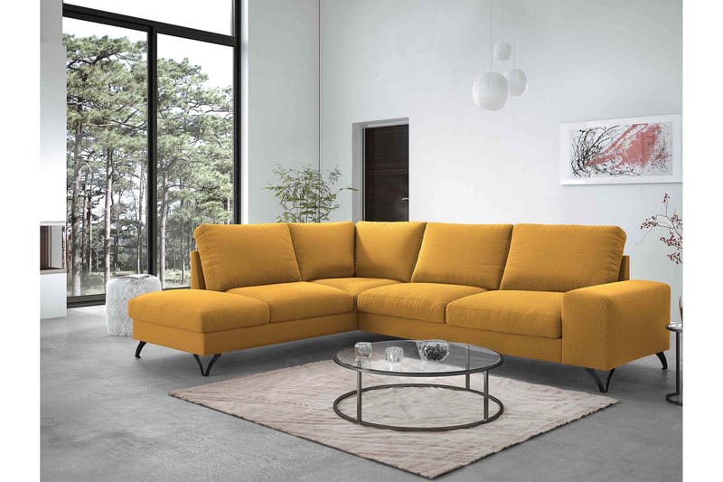 Emet Bäddsoffa med Schäslong 4-sits - Grå - Möbler - Soffa - Bäddsoffa