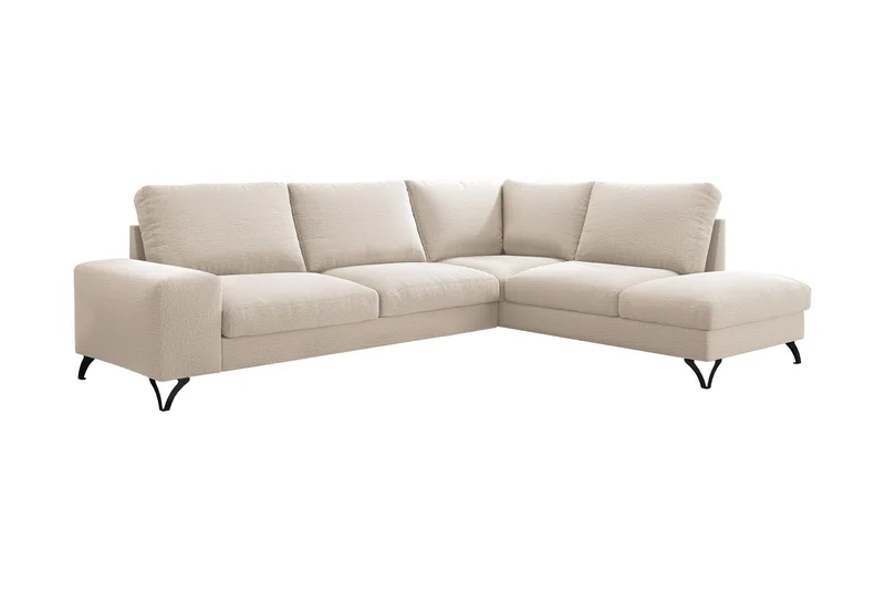 Emet Bäddsoffa med Schäslong 4-sits, Grå