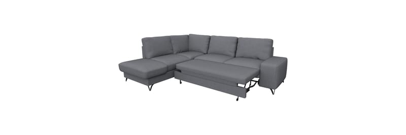 Emet Bäddsoffa med Schäslong 4-sits - Grå - Möbler - Soffa - Bäddsoffa