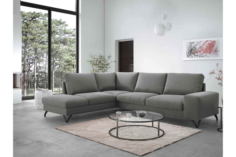 Emet Bäddsoffa med Schäslong 4-sits - Gul - Möbler - Soffa - Bäddsoffa