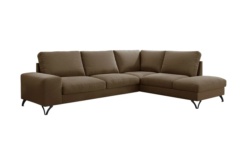 Emet Bäddsoffa med Schäslong 4-sits, Gul