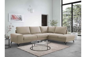 Emet Bäddsoffa med Schäslong 4-sits - Vit - Möbler - Soffa - Bäddsoffa