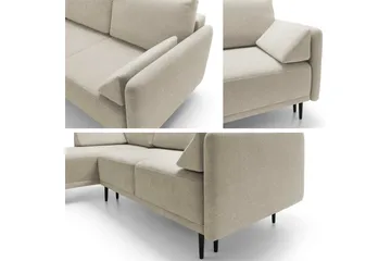 Enaya Bäddsoffa m. Divan 3-sits - Beige - Möbler - Soffa - Bäddsoffa