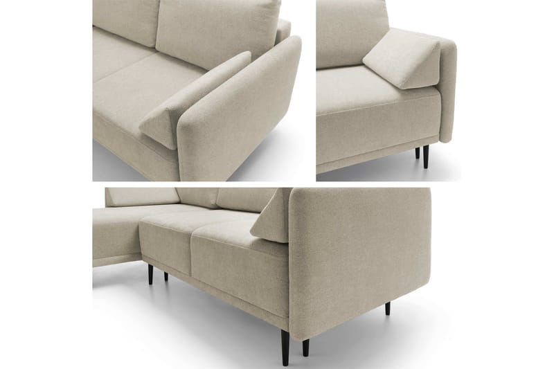 Enaya Bäddsoffa m. Divan 3-sits - Grå - Möbler - Soffa - Bäddsoffa