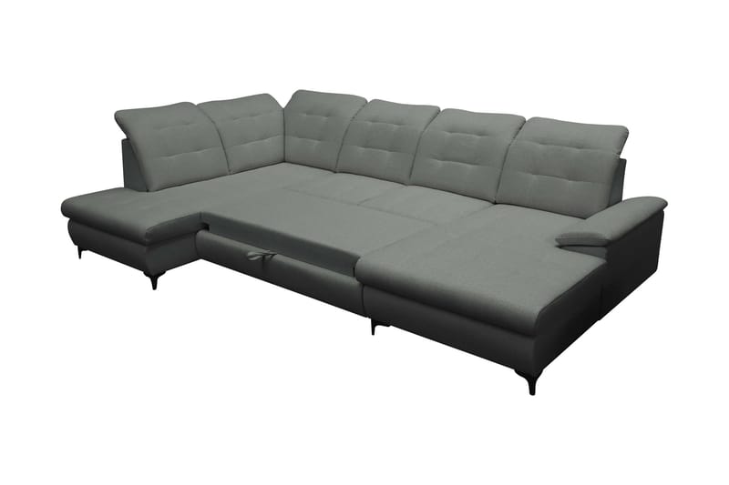 Enzo Bäddsoffa med Divan och Schäslong 4-sits - Beige - Möbler - Soffa - Bäddsoffa