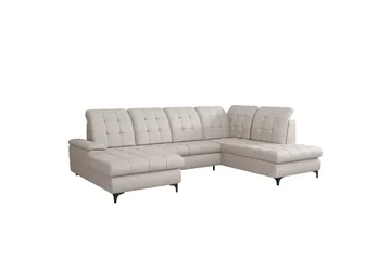 Enzo Bäddsoffa med Divan och Schäslong 4-sits - Beige - Möbler - Soffa - Bäddsoffa