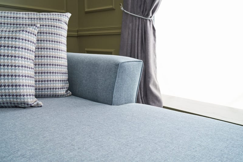 Eriska U-bäddsoffa - Blå/Svart - Möbler - Soffa - Bäddsoffa