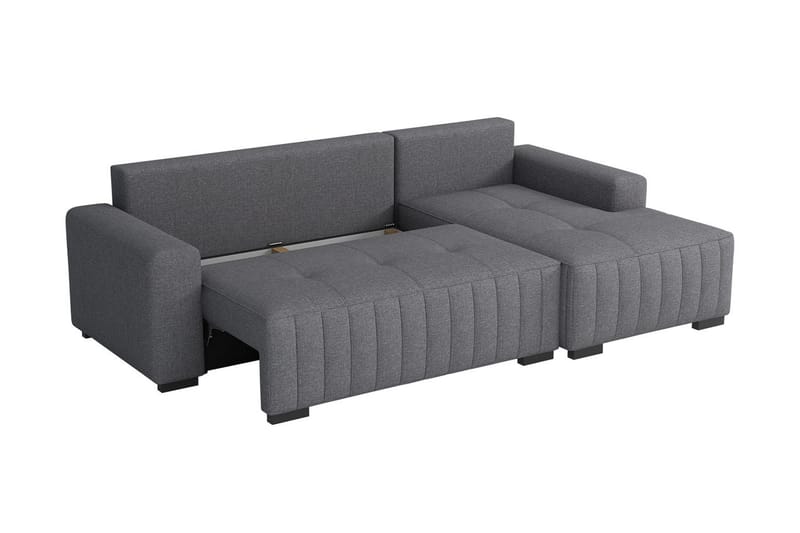 Esher 4-sits Bäddsoffa Vänster - Brun - Bäddsoffa - Bäddsoffa divan - Sammetssoffa