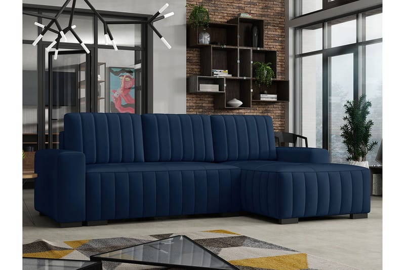 Esher Bäddsoffa Höger - Blå - Möbler - Soffa - Bäddsoffa