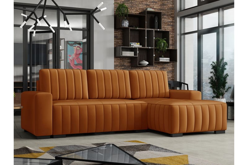 Esher Bäddsoffa Höger - Brun - Möbler - Soffa - Bäddsoffa