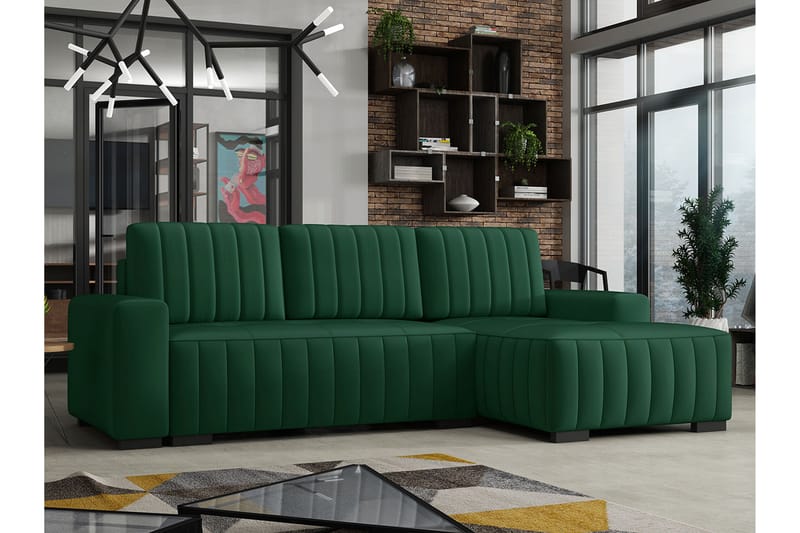 Esher Bäddsoffa Vänster - Grön - Möbler - Soffa - Bäddsoffa