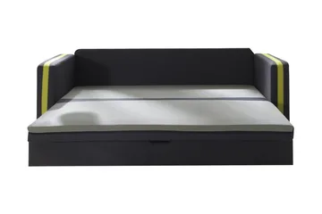 Euforia 3-sits Utdragbar Bäddsoffa 140x188 cm med Förvaring i Tyg - Antracit - Möbler - Soffa - Bäddsoffa