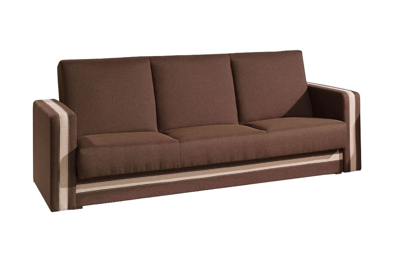 Euforia Bäddsoffa 222x88x89 cm - Brun - Bäddsoffa - Bäddsoffa 3 sits