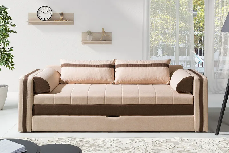 Euforia Soffa 222x75x77 cm - Beige - Möbler - Soffa - Bäddsoffa