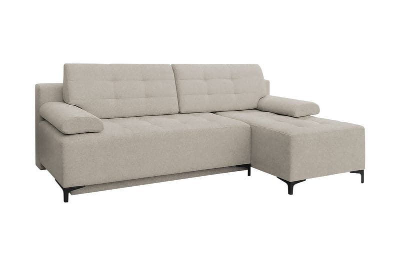 FABIO 4-sits Bäddsoffa Vänster - Beige - Bäddsoffa - Bäddsoffa divan