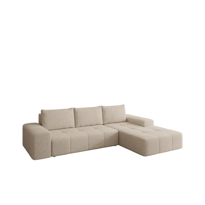 Falor 3-sits Bäddsoffa med divan Högervänd, Beige