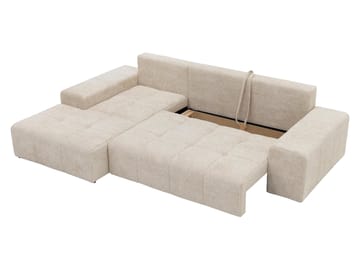 Falor 3-sits Bäddsoffa med divan Vänstervänd - Ljusgrå - Möbler - Soffa - Bäddsoffa