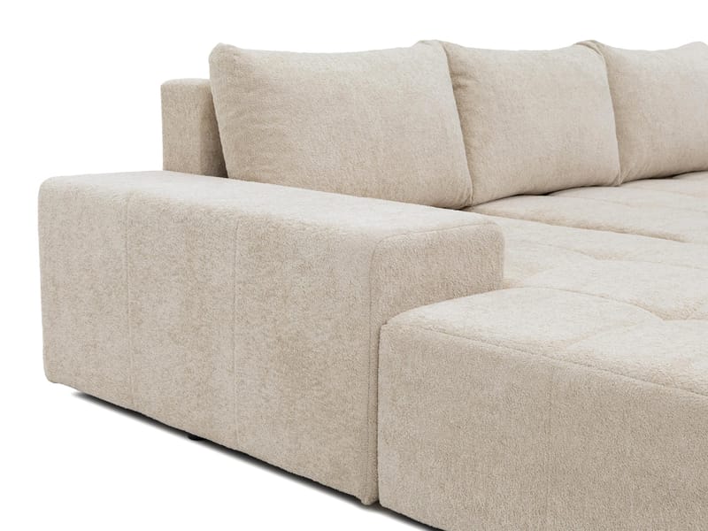 Falor 3-sits Bäddsoffa med divan Vänstervänd - Ljusgrå - Möbler - Soffa - Bäddsoffa