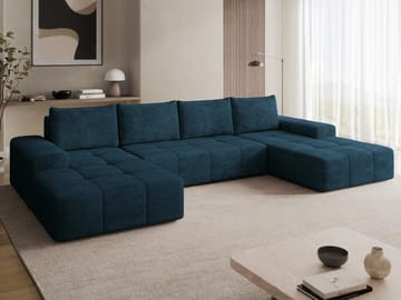 Falor 5-sits U-formad bäddsoffa - blå - Möbler - Soffa - Bäddsoffa