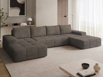 Falor 5-sits U-formad bäddsoffa - Brun - Möbler - Soffa - Bäddsoffa
