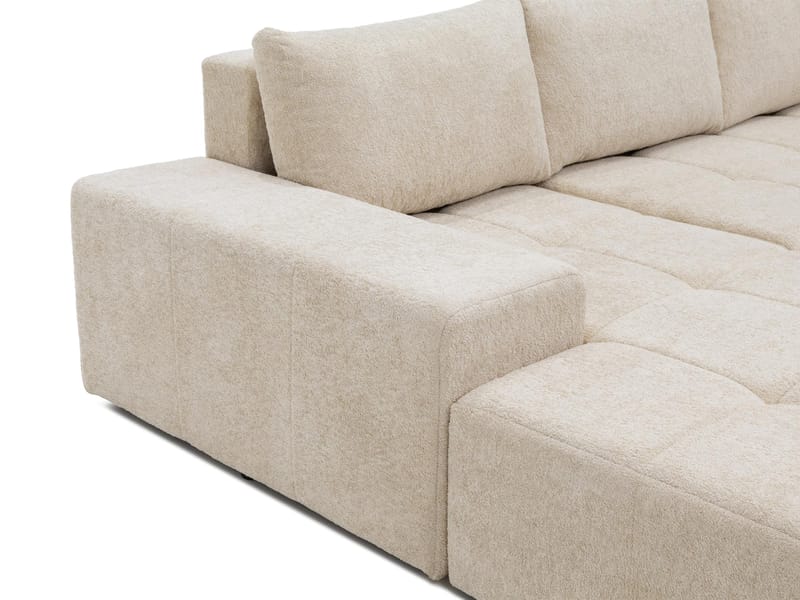 Falor 5-sits U-formad bäddsoffa - Brun - Möbler - Soffa - Bäddsoffa