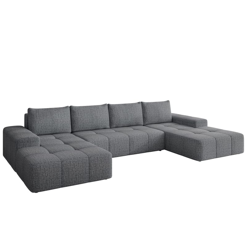 Falor 5-sits U-formad bäddsoffa, grå