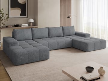Falor 5-sits U-formad bäddsoffa - grå - Möbler - Soffa - Bäddsoffa
