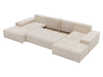 Falor 5-sits U-formad bäddsoffa - Ljusbeige - Möbler - Soffa - Bäddsoffa