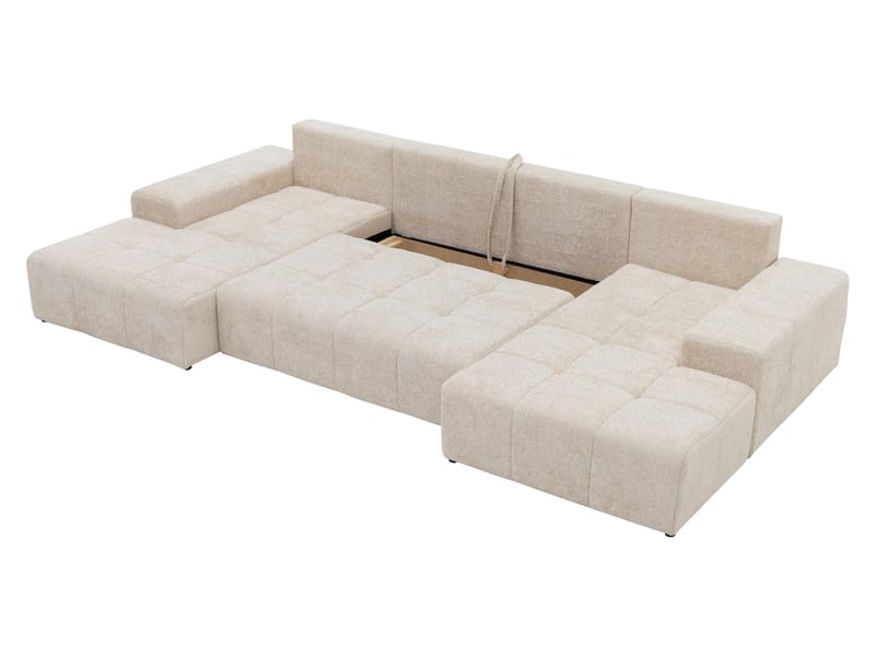 Falor 5-sits U-formad bäddsoffa - Ljusbeige - Möbler - Soffa - Bäddsoffa