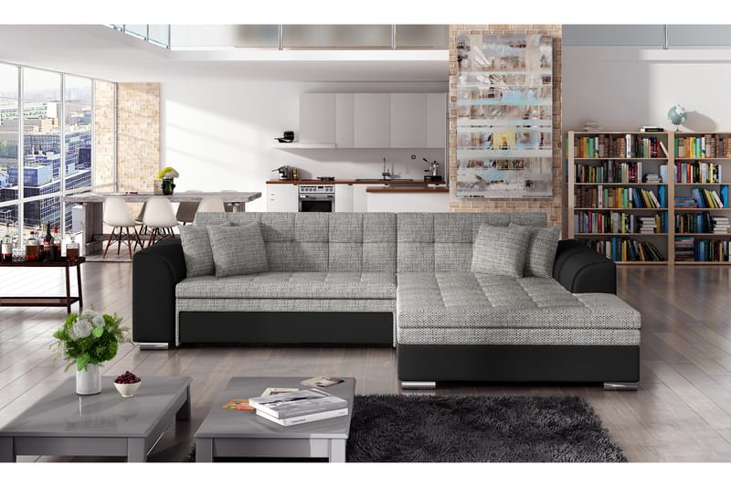 Falseti Bäddsoffa - Grå/Svart - Möbler - Soffa - Bäddsoffa