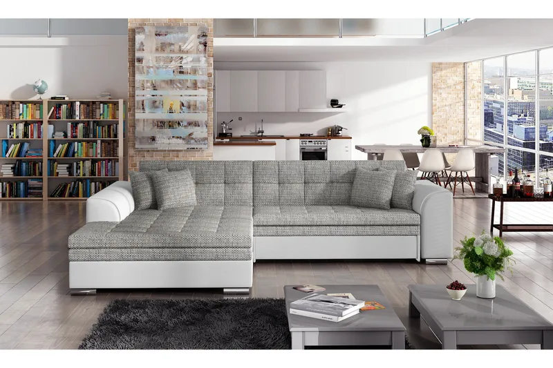 Falseti Bäddsoffa - Grå/Vit - Möbler - Soffa - Bäddsoffa