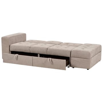 Falster 3-sits Bäddsoffa 90x150 cm med Förvaring i Tyg - Taupe - Möbler - Soffa - Bäddsoffa