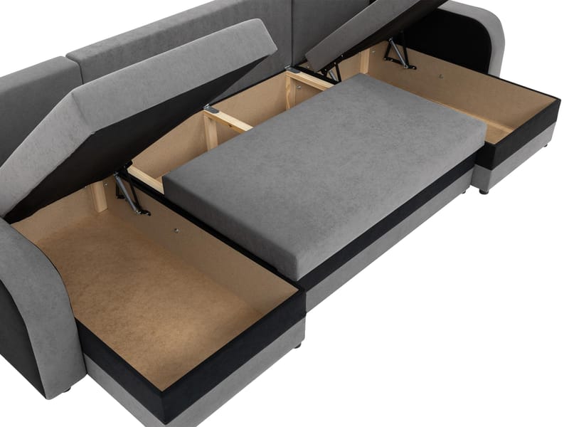 Faro 4-sits U-Bäddsoffa med förvaring - Möbler - Soffa - Bäddsoffa