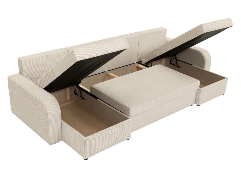 Faro 4-sits U-Bäddsoffa med förvaring - Möbler - Soffa - Bäddsoffa