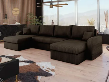 Faro 4-sits U-Bäddsoffa med förvaring - Möbler - Soffa - Bäddsoffa