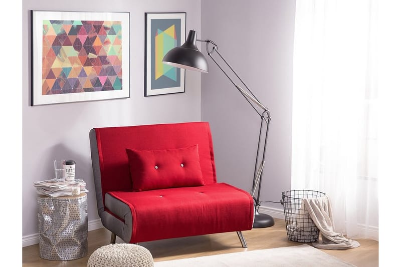 Farris Bäddsoffa 100 cm - Röd - Möbler - Soffa - Bäddsoffa