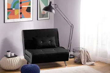Farris Bäddsoffa 100 cm - Svart - Möbler - Soffa - Bäddsoffa