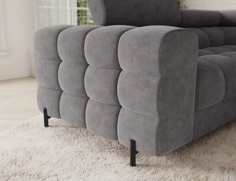 Fectory 6-sits Bubblig Hörnbäddsoffa med Schäslong och förvaring Höger - Aura 04 - Möbler - Soffa - Bäddsoffa