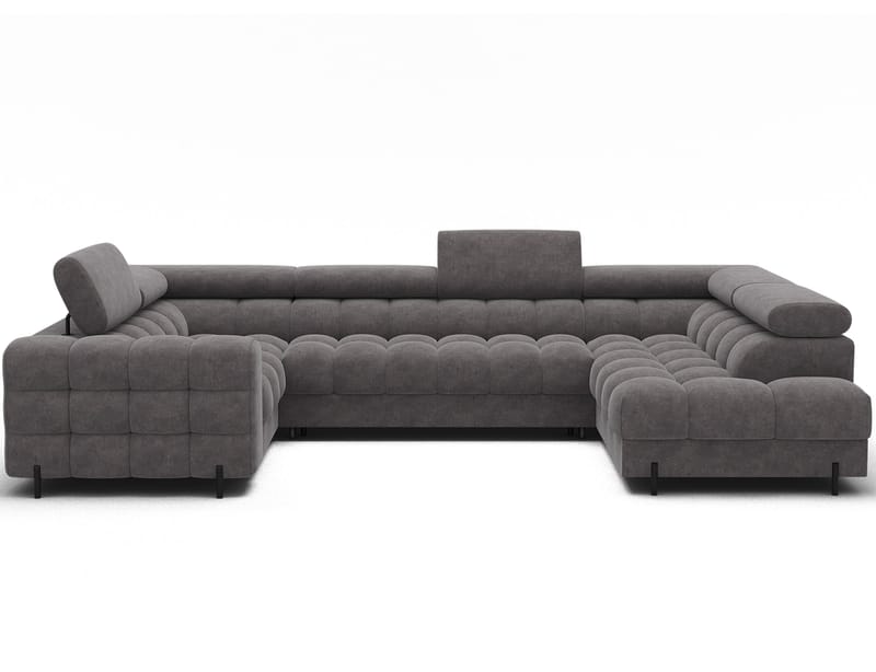 Fectory 6-sits Bubblig Hörnbäddsoffa med Schäslong och förvaring Höger - Aura 04 - Möbler - Soffa - Bäddsoffa