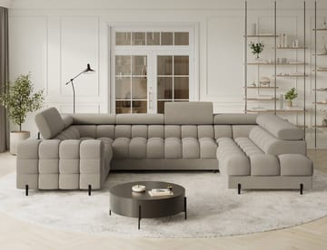 Fectory 6-sits Bubblig Hörnbäddsoffa med Schäslong och förvaring Höger - Aura 18 - Möbler - Soffa - Bäddsoffa