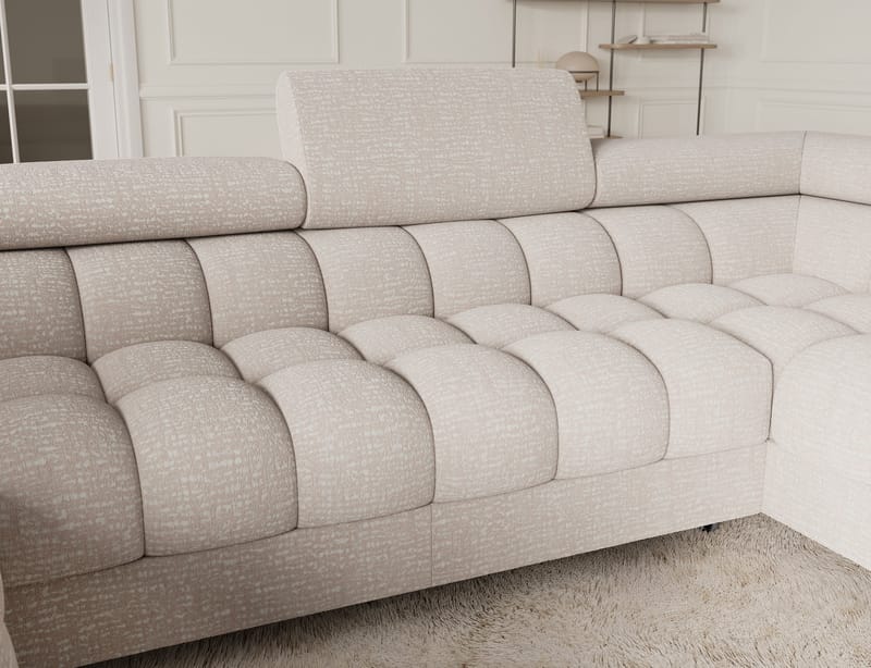 Fectory 6-sits Bubblig Hörnbäddsoffa med Schäslong och förvaring Höger - Baffix 20 - Möbler - Soffa - Bäddsoffa