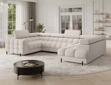 Fectory 6-sits Bubblig Hörnbäddsoffa med Schäslong och förvaring Höger - Baffix 20 - Möbler - Soffa - Bäddsoffa