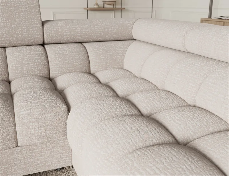Fectory 6-sits Bubblig Hörnbäddsoffa med Schäslong och förvaring Höger - Baffix 20 - Möbler - Soffa - Bäddsoffa