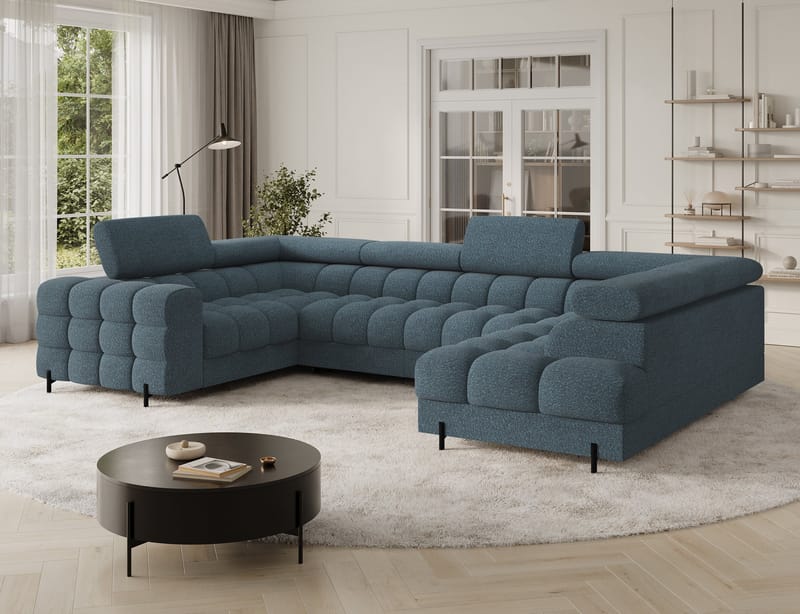 Fectory 6-sits Bubblig Hörnb äddsoffa med Schäslong och förvaring Höger - Jaffray 40 - Möbler - Soffa - Bäddsoffa