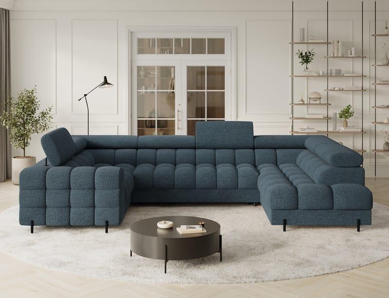 Fectory 6-sits Bubblig Hörnbäddsoffa med Schäslong och förvaring Höger - Jaffray 40 - Möbler - Soffa - Bäddsoffa