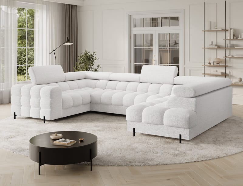 Fectory 6-sits Bubblig Hörnbäddsoffa med Schäslong och förvaring Höger - Royal 01 - Möbler - Soffa - Bäddsoffa