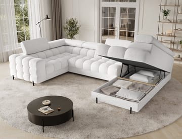 Fectory 6-sits Bubblig Hörnbäddsoffa med Schäslong och förvaring Höger - Royal 01 - Möbler - Soffa - Bäddsoffa