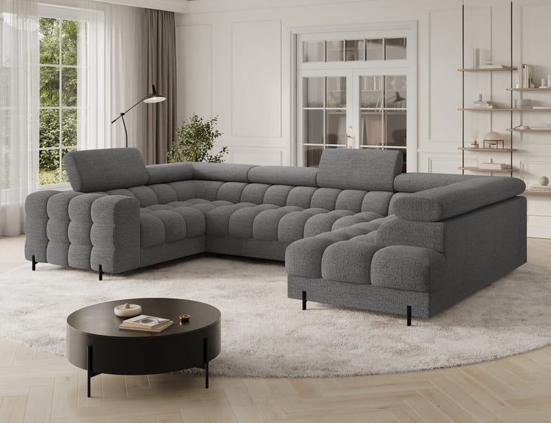 Fectory 6-sits Bubblig Hörnbäddsoffa med Schäslong och förvaring Höger - Royal 03 - Möbler - Soffa - Bäddsoffa