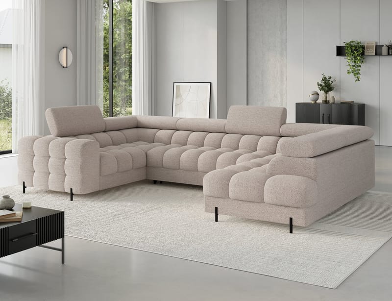 Fectory 6-sits Bubblig Hörnbäddsoffa med Schäslong och förvaring Höger - Royal 18 - Möbler - Soffa - Bäddsoffa