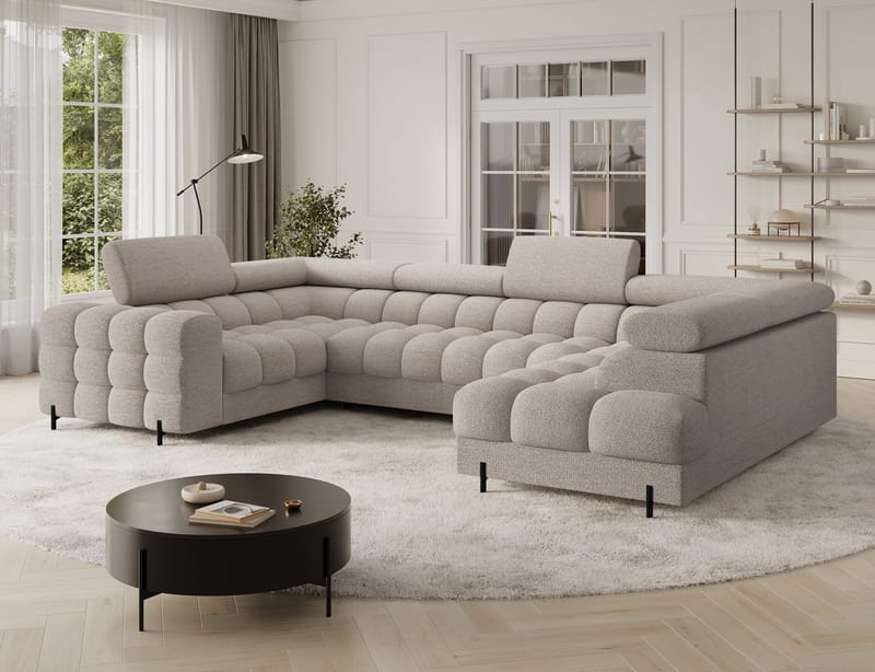 Fectory 6-sits Bubblig Hörnbäddsoffa med Schäslong och förvaring Höger - Royal 18 - Möbler - Soffa - Bäddsoffa